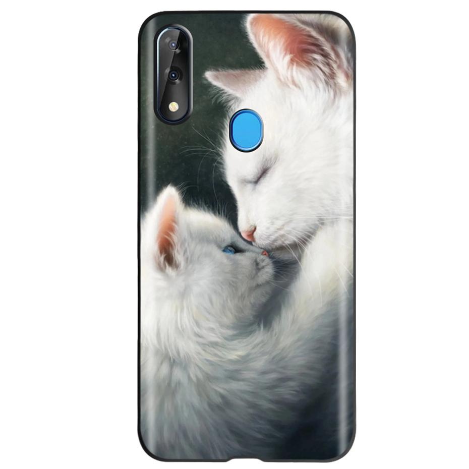 Etui do ZTE Blade V10 Modny Wzór Kwiatowy Serce Etui na Telefon do ZTE Blade V10 Vita V 10 Czarne Silikonowe Miękkie TPU Zderzak