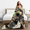 Grogu W-Warss Baby Yodas Flannel Blanket  Soft Throw Blanket for Couch Bed Decorative Fashion Bedspread Sofa Bed Cover