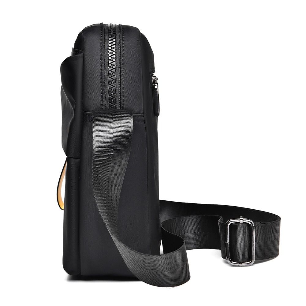 Oxford Men Crossbody Backpack Zipper Pockets Sling Bag Lightweight Messenger Bag  Casual