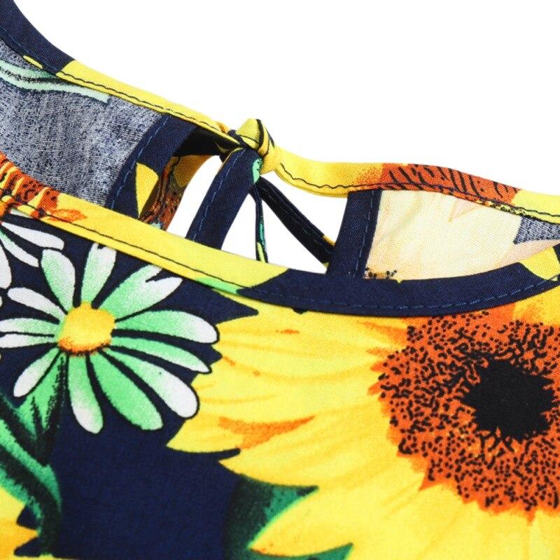 Dívčí šaty s potiskem s kulatým výstřihem a dlouhým rukávem Holčička Podzimní sladké květinové dětské princeznovské šaty