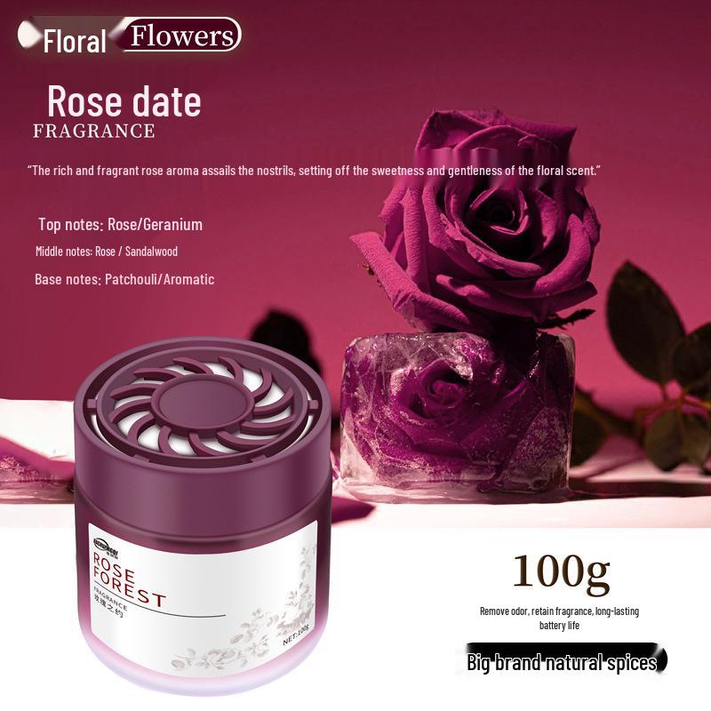 Premium Car Air Freshener Ornament: Solid Perfume Balm and Home Deodorizer with Elegant Glass Fragrance