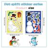 Festives Snowman Design PVC Puzzle Stickers Set Of 24 Removable Waterproof Tablet Skin Decals
