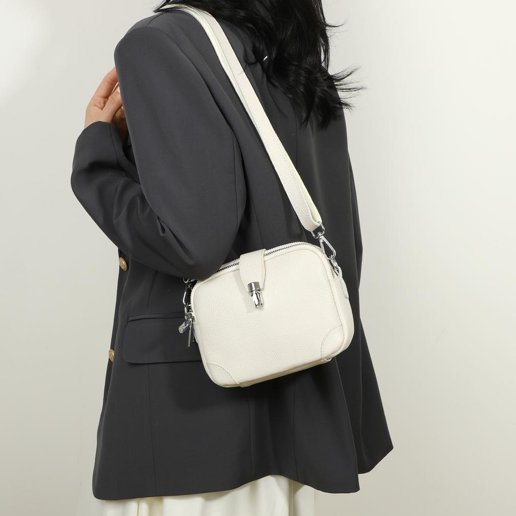 Head Cowhide Multi-compartment - Genuine Leather Fashion Versatile Premium Feeling Large Capacity Spacious Handbag