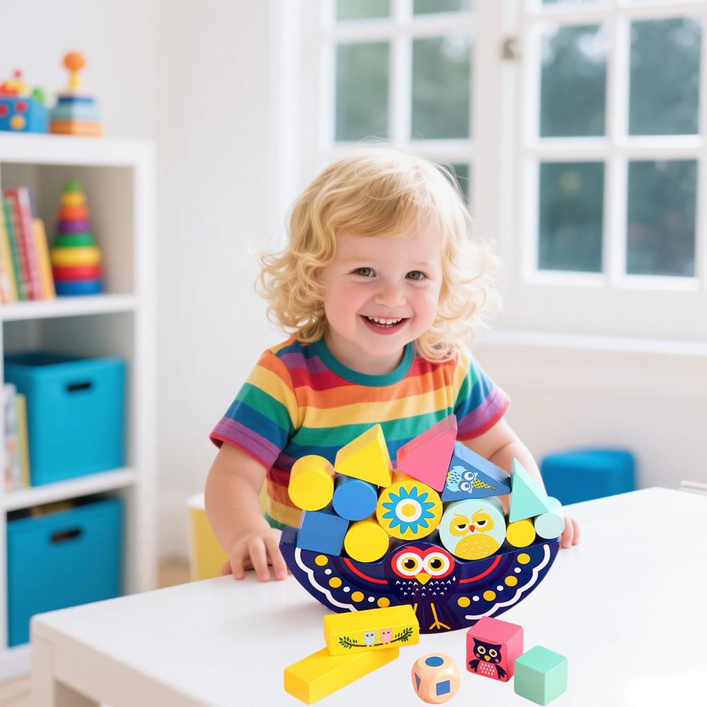 Owls Animals  In Colors Balanced  Layering High Game  Used For Early Education And Brain Development, Suitable For Children, Helps In The Cultivatio