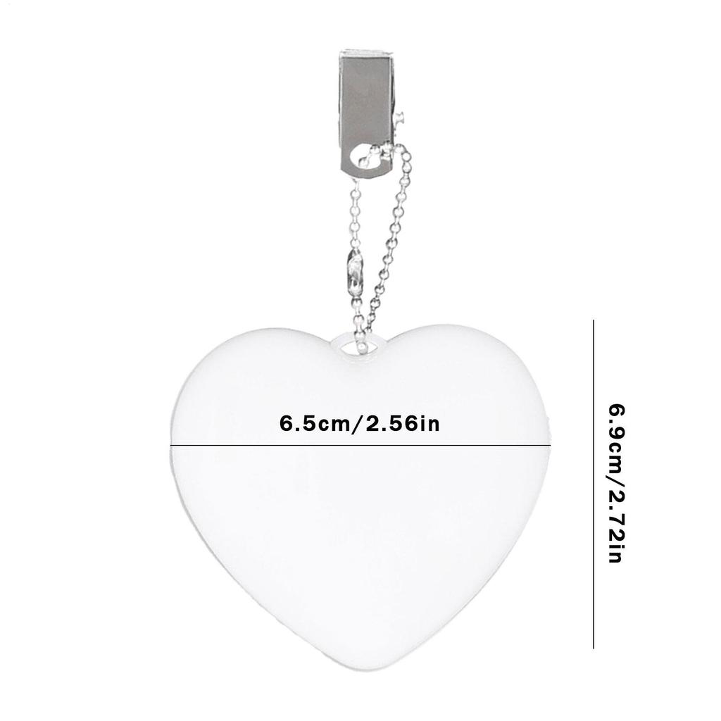 1PC Purse Heart LED Light Handbag Lamp Automatic Motion Activated Purse Heart Shaped Night Light for Women Girls Purse