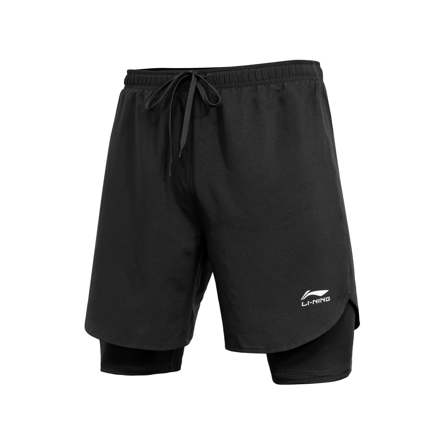

Li Ning Беговая серия Быстросохнущие Дышащие Профессиональные Марафонские Спортивные Шорты Пятиточки Унисекс Шорты F-AKST863 2XL