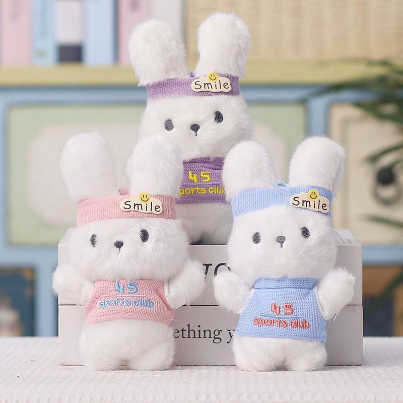 Plush Bunny Keychain With Soft Pp Cotton Filling For Kids And Teens