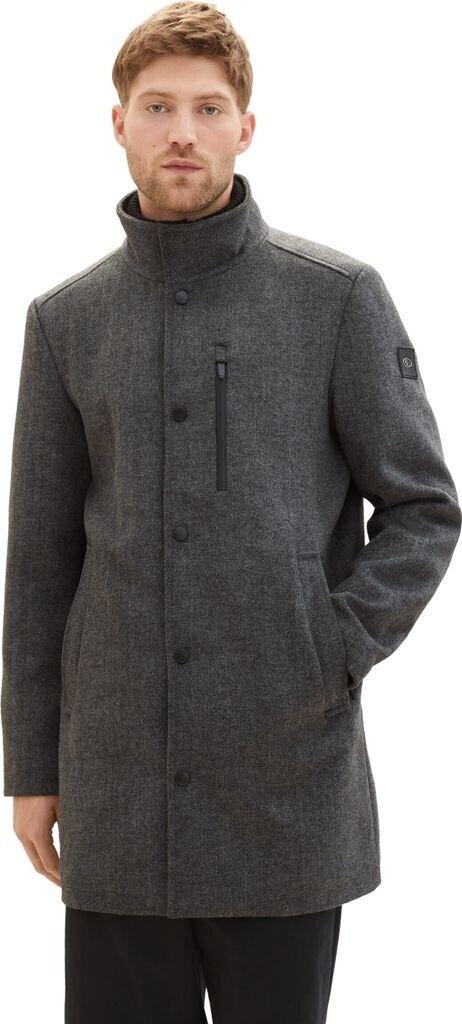 Tom Tailor Coat with a Multi-layered Pattern (1037362) Dark Gray Black Herringbone