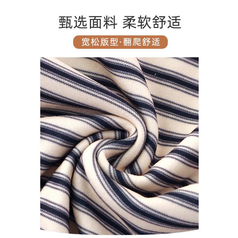 Long Sleeve Striped Round Neck Infant Baby One Piece Romper Crawling Jumpsuit