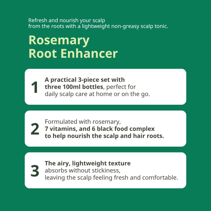 AROMATICA Rosemary Root Enhancer 100ml × 3