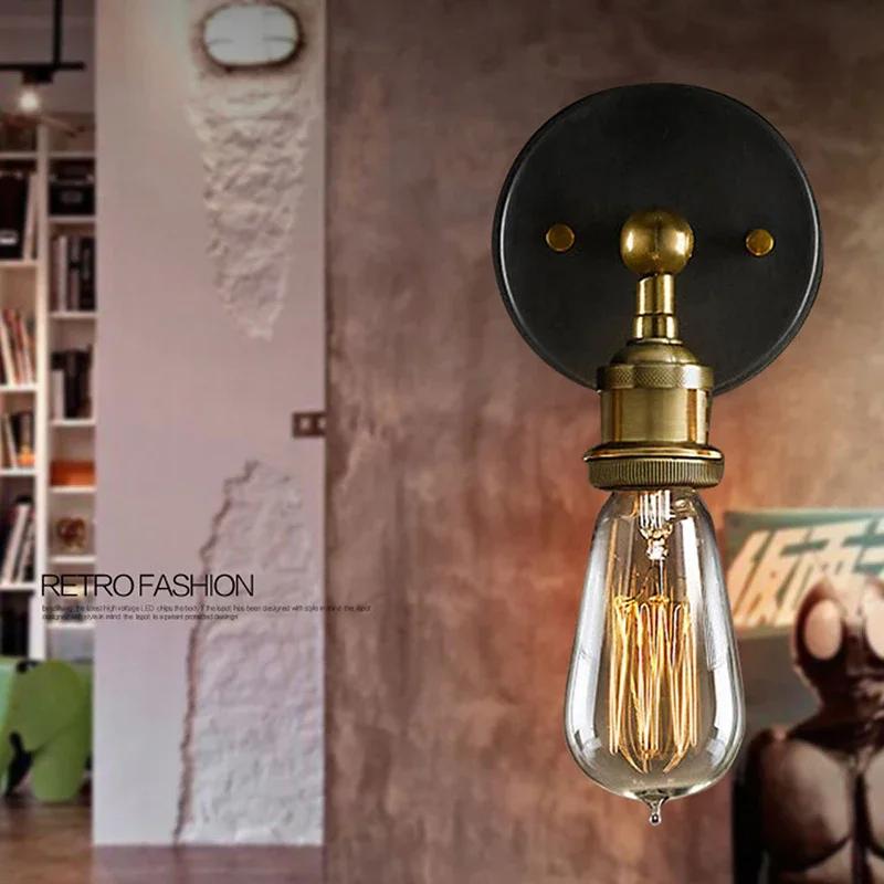 Industrial Style Retro Wall Lamp American Iron Bedside Bar Kitchen Corridor Internet Cafe Wall Lamp Edison Long Flute Wall Lamp