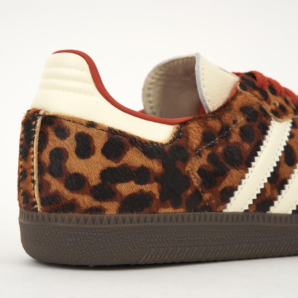 adidas Samba OG Cheetah Pack - Preloved Red Women Sneakers Brown Core-Black Cream-White JI2734