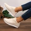 Large Size Women's Fall  Of The Season Fashion Contrast Color Leather Surface AG Shoes Casual Sports Shoes with Lace Des