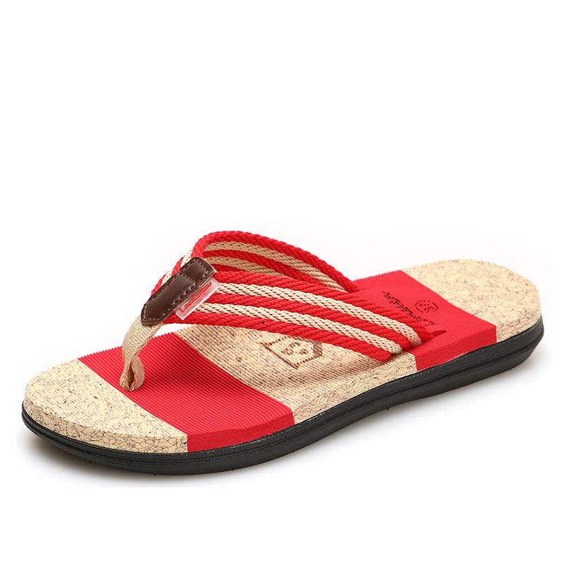 Beach Flip-flops Men's Outdoor Non-slip Rubber Cool Slippers Men's Pinch Slippers Summer