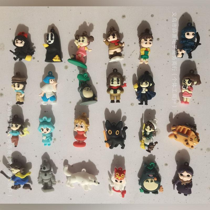 2025 Klassischer Studio Ghibli Anime Weihnachts-Adventskalender Spielzeugfigur Sammlerstück Cosplay-Zubehör Trendiger Countdown Blind Box