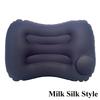 New Camping Inflatable Pillow Travel Pillow for Neck Lumbar Support Outdoor Lightweight Soft Car Pillow Press-to-Inflate Design
