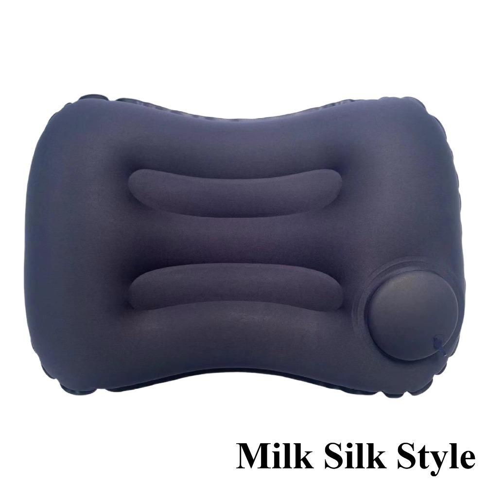 New Camping Inflatable Pillow Travel Pillow for Neck Lumbar Support Outdoor Lightweight Soft Car Pillow Press-to-Inflate Design