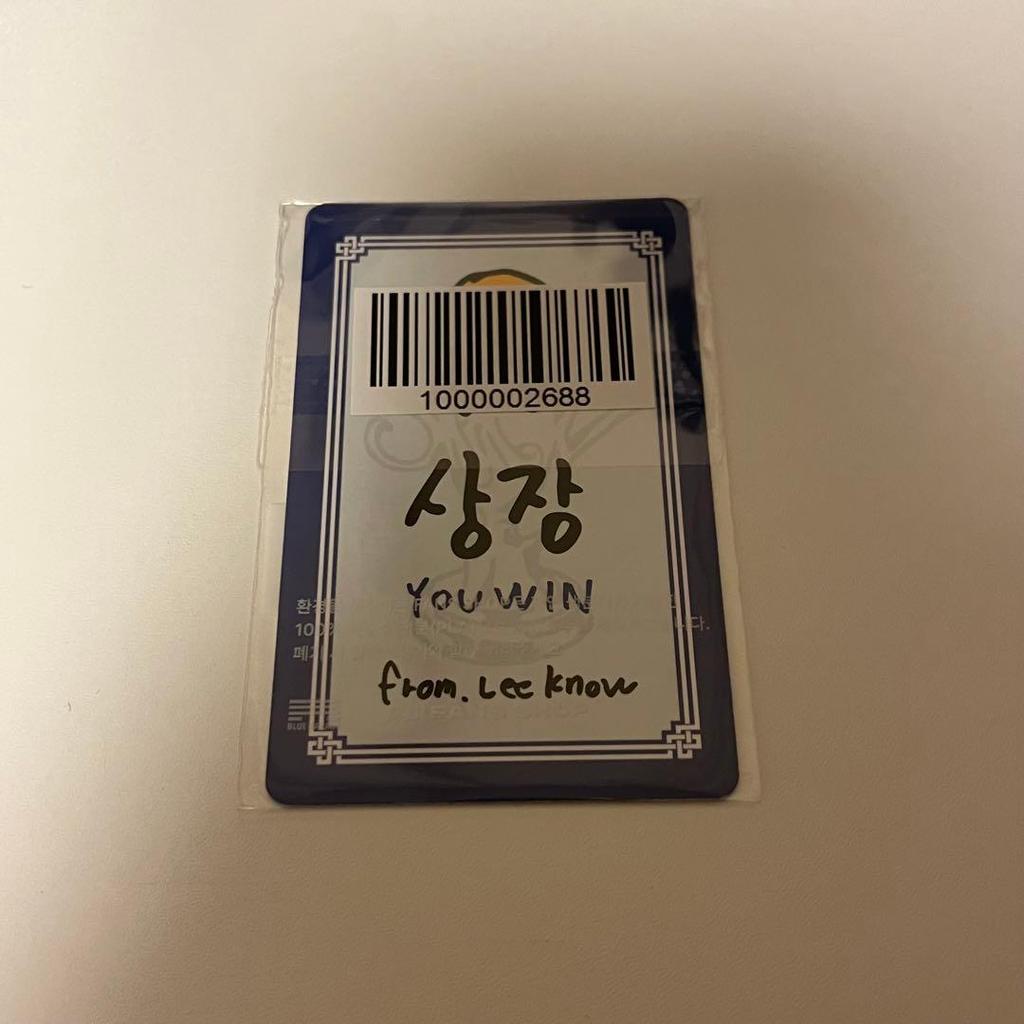 [USED] StrayKids KARMA FANS Lakidro Reno Trading Card with Bonus