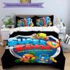 3pcs Superthings pattern bedding set duvet cover set includes duvet cover &pillowcases, perfect all season bedroom decoration & gift