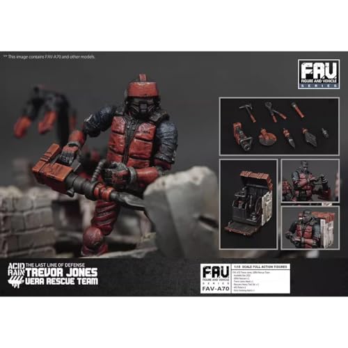 HiPlay TOY ALLIANCE 1/18 Scale ACID RAIN FAV-A70 Trevor Jones, UERA Rescuer Action Figure, Painted and Complete