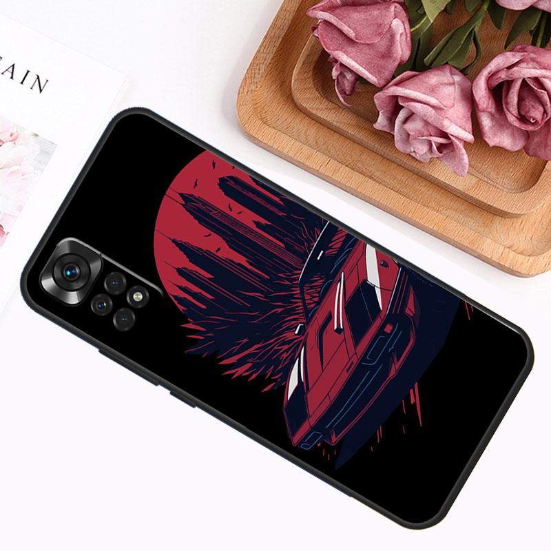 Japan JDM Sport Car Case For Xiaomi Redmi Note 9 10 11 12 13 14 Pro 9S 10S 11S 12S Redmi 14C 13C 10C 12C Cover