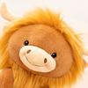 Kawaii Yak Plush Cute Toy Doll Fuzzy Highland Cattle Soft Stuffed Pillow For Animal Lovers Present