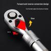 Dafei 72-Tooth Adjustable Telescopic Quick Ratchet Wrench with Double Right Angle