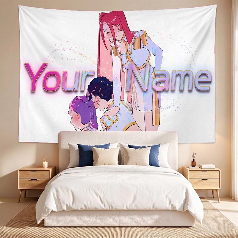 Gruppo di ragazze Kpop (31) Arazzo con Nome Personalizzato da Appendere alla Parete Decorazione Artistica da Parete per Camera da Letto Soggiorno