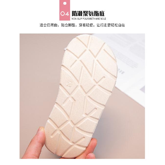 Girls' My Melody Summer New Open-Toe Non-Slip Beach Shoes for Older Children with Velcro Fashionable Versatile Sandals