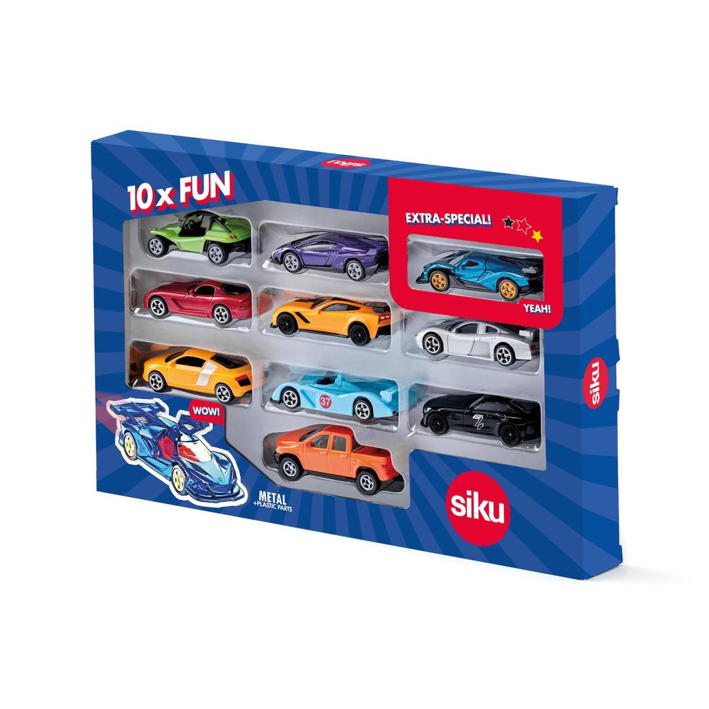 SIKU Sports Car Set for Ages 3 and Up SK0450 10-piece
