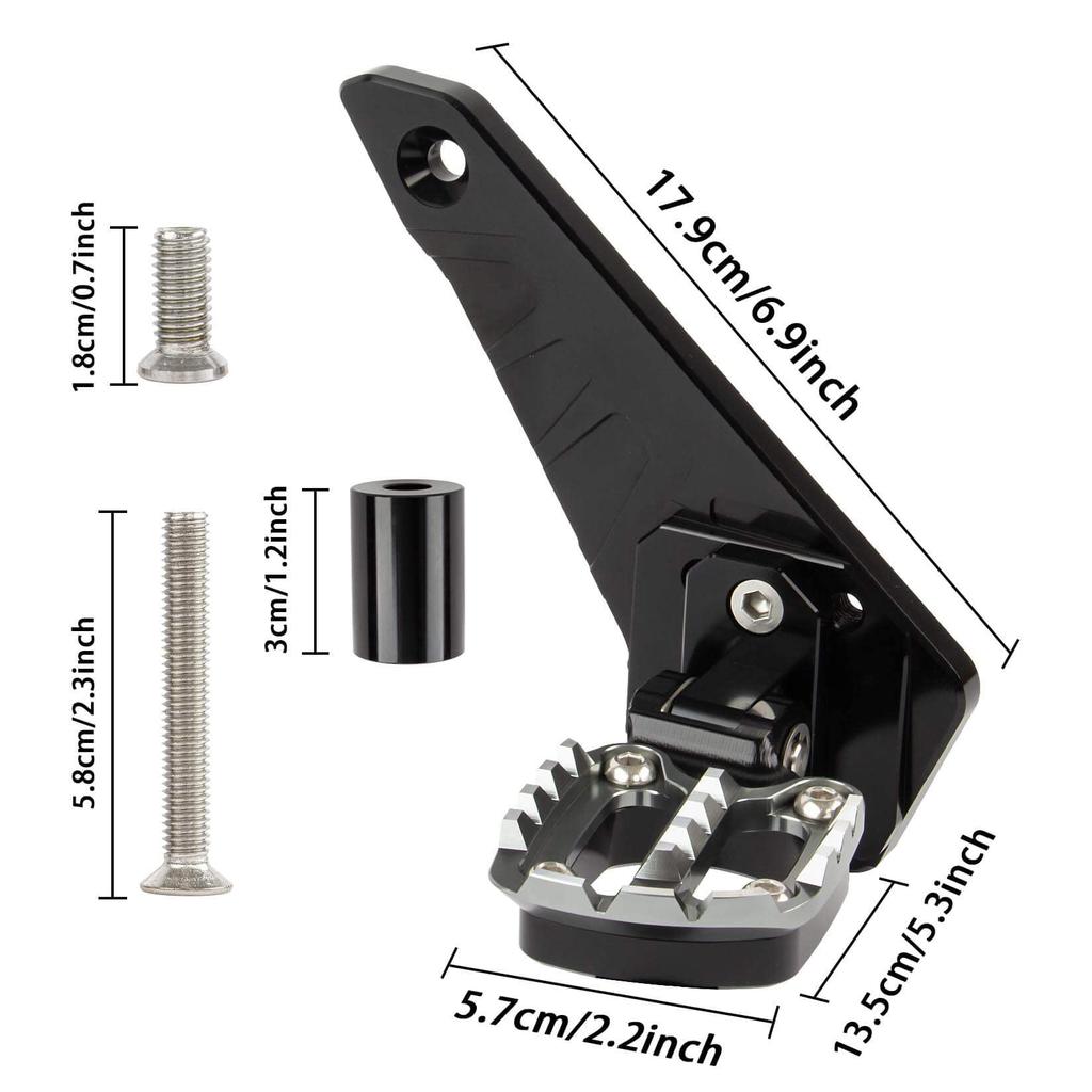 Motorcycle Step Footpeg Universal Footpeg Footrest Front Step Bar Compatible