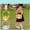 Elephant Deer Dog Cartoon Kids Shoulder Bag With Canvas Material For Daily Use