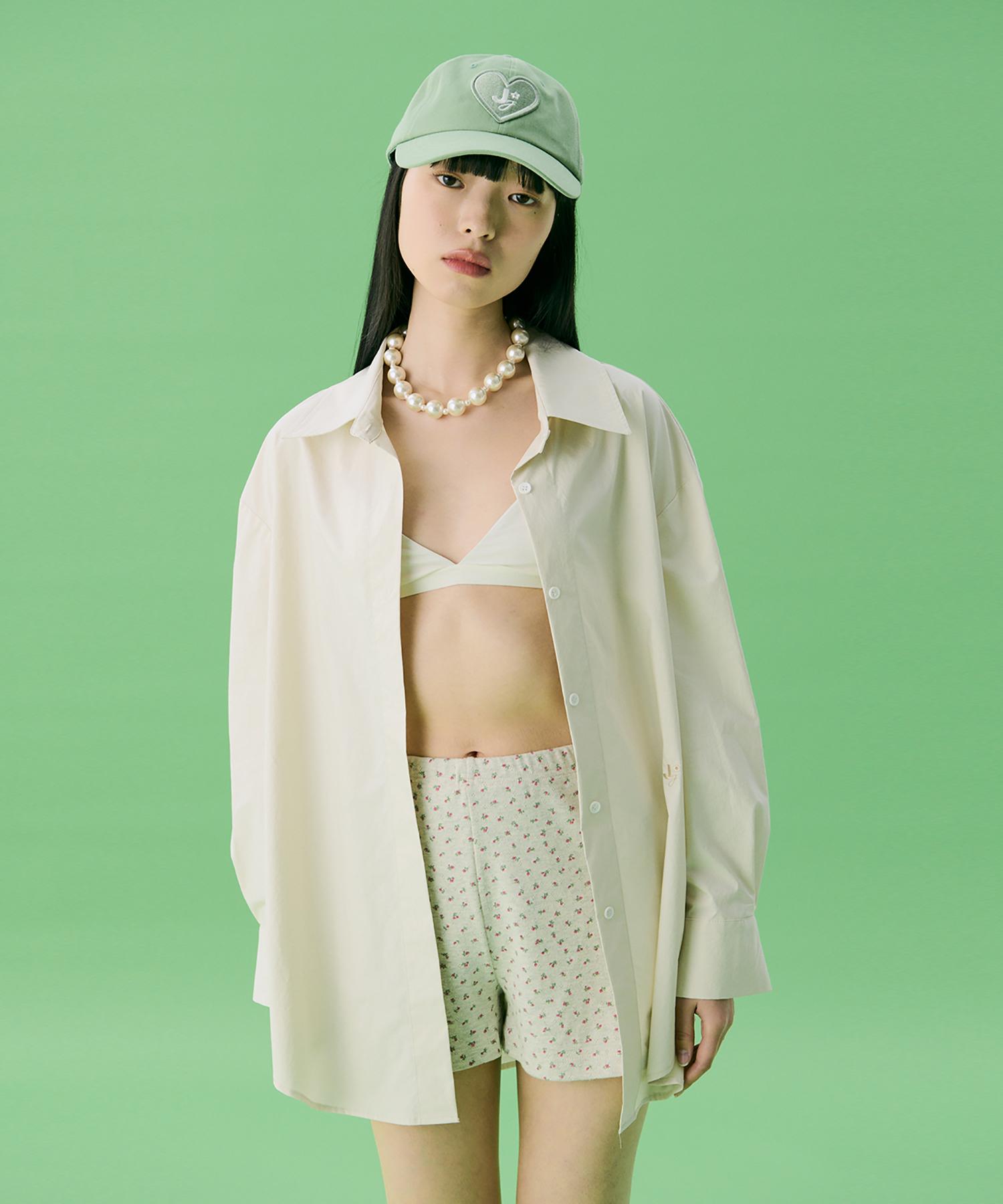 Jun Jun Space Vol12. Symbol Embroidery Solid Shirts_4Color(Vol12. Symbol Embroidery Solid Shirts_4Color) Light Beige/F