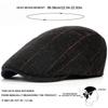 Fashion Berets Cap Men Women Cotton British Retro Plaid Flat Caps Male Autumn Winter Adjustable Driver Hat Unisex Duckbill Hats