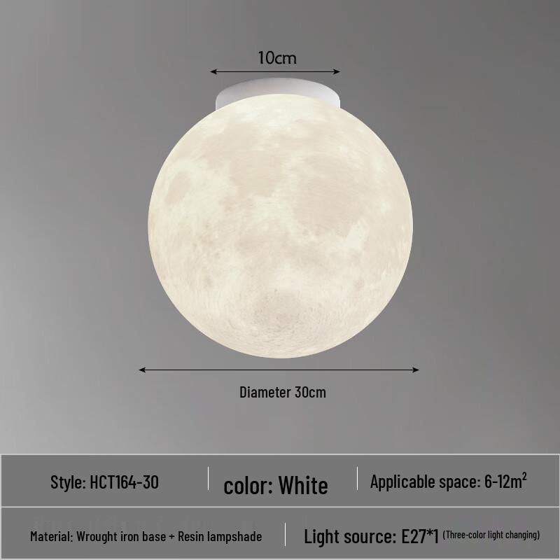 Modern Moon LED Ceiling Light
