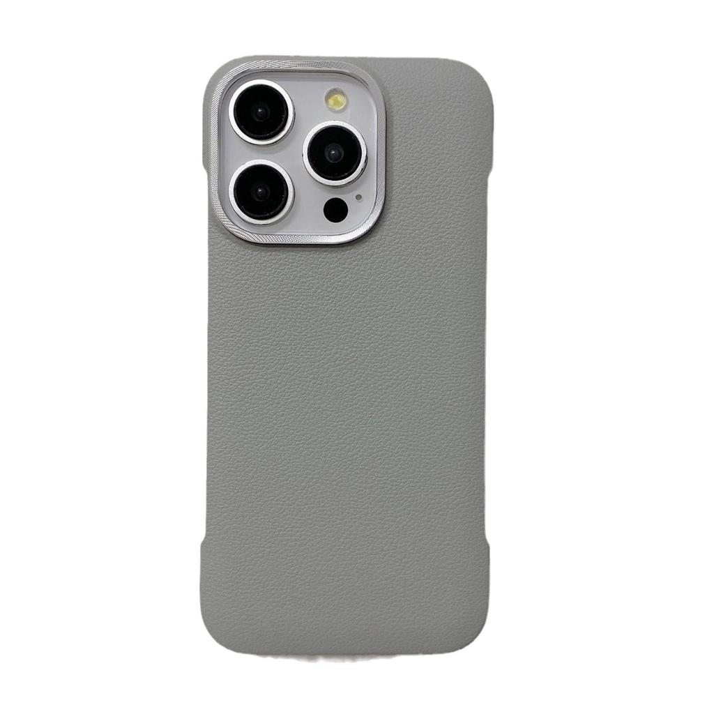 Suitable for IPhone 15promax with A Lychee Skin Texture Phone Case, 14 Ultra-thin Borderless Phone Case, 13iPhone12 Soft Case