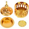 Arabian Censer Incense Burner Home Holder Metal Desktop Decor Unique Ornament Decoration Household Aroma Stove