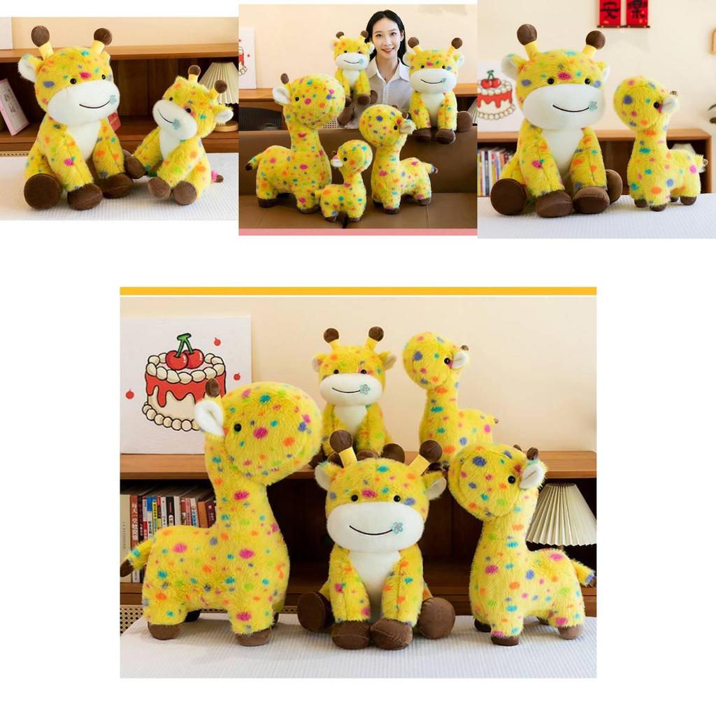 Adorable Colorful Polka Dot Plush Deer Toy Soft And Huggable Stuffed Animal For Kids