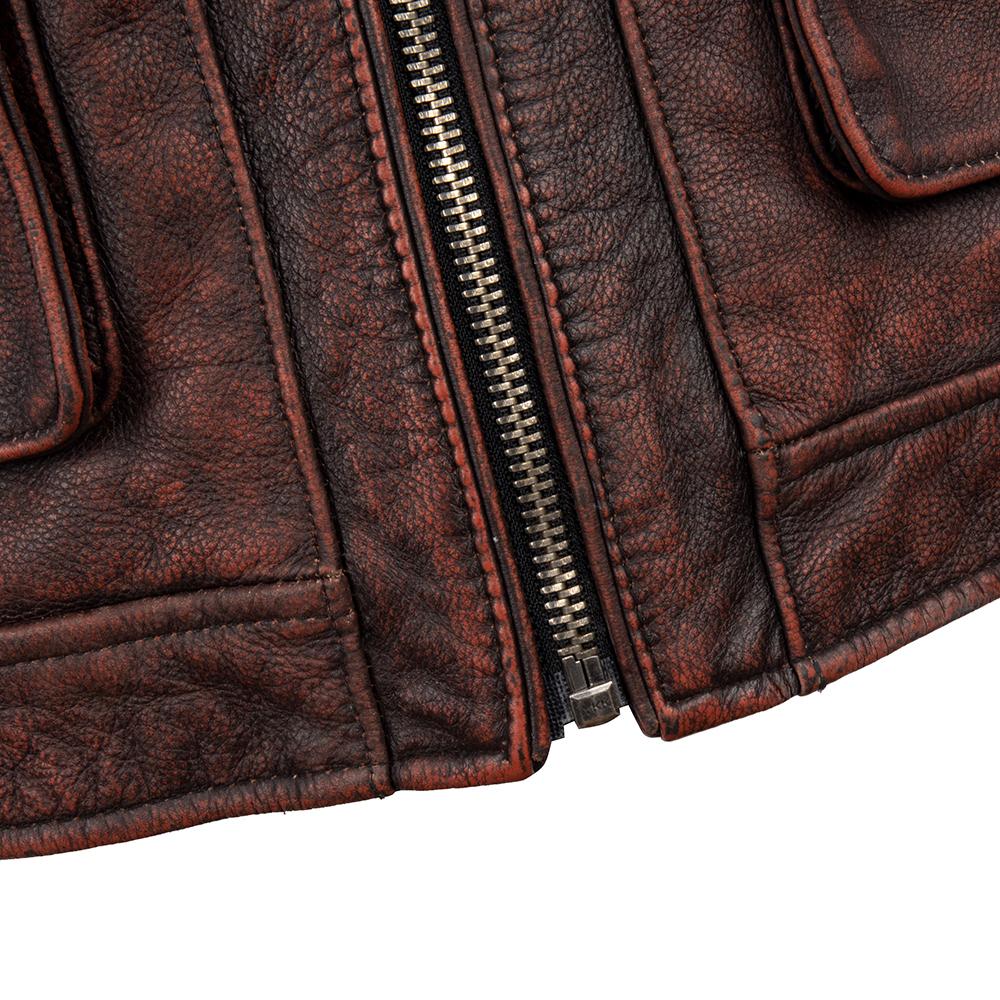 M65 Hunting Vintage Red Brown Genuine Leather Jacket Men Soft Real Cowhide Black Winter Coat Biker Jacket