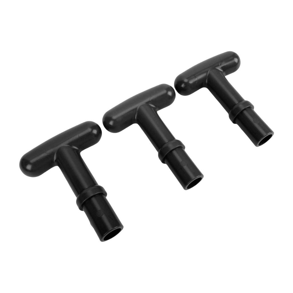3pcs T Shaped Paddle Handle PP Kayak Oar Handle Easy Grip Enhanced Steering Control Fits 23mm Inner Diameter Tube