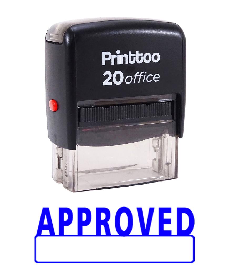 Printtoo Self Inking Rubber Stamp ENTERED Office Stationary Custom