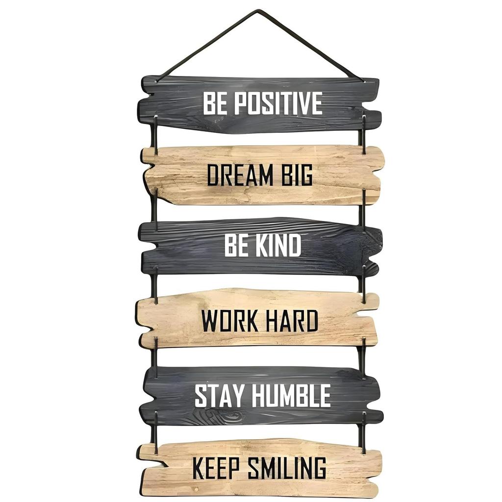 Veggkunst MDF Treoppheng for Stue | Soverom | Hjemmeinnredning | Kontor | Gave | Sitatartikler Husdekorasjon, Dekorative Hengeartikler