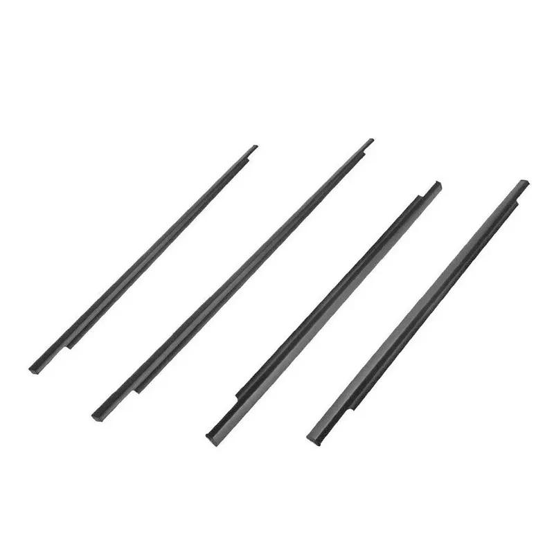 4PCS Car Door Window Glass Window Seal Moulding Trim for Toyota FJ Cruiser 2007-2014
