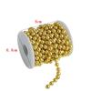 Colorful Electroplated Beads Christmas Bead Chain 10M DIY Material Xmas Hanging Decor Xmas Tree Ornaments Gift