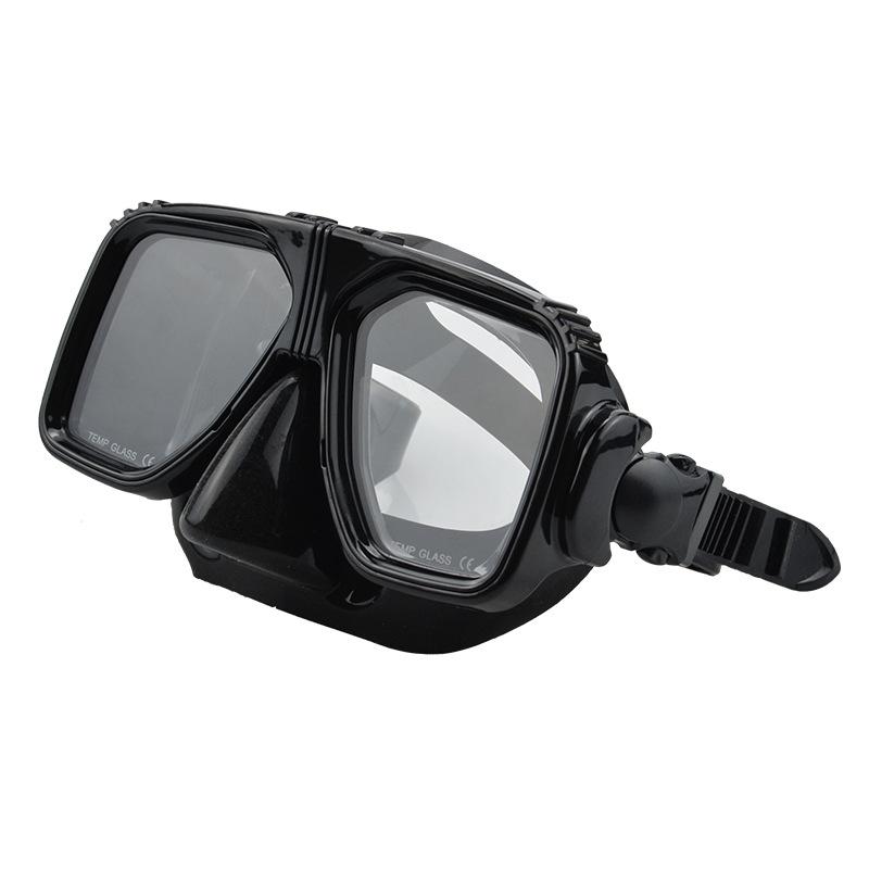 New diving goggles with high-definition vision, large frame swimming and diving mask glasses, professional diving training glasses чёрный