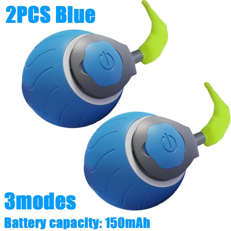 Interactive Cat Toys Ball Automatic Rolling Ball Faux Tail Rechargeable Smart Pet Electric Toy Dog Cat Training Imitate Mouse