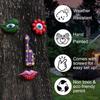 1 Set Colorful Leaf Tree Face Statue Wall Hanging Facial Features Sculptures  Garden