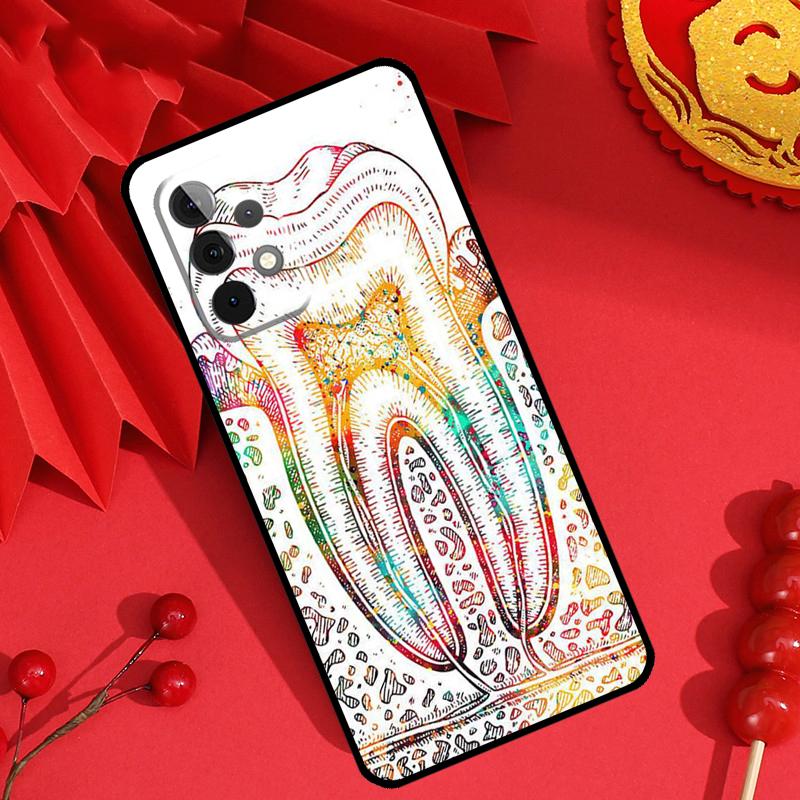 Dentist Tooth Pattern Case For Samsung Galaxy M21 M31 M35 M12 M13 M14 M15 M06 M16 M36 M56 M53 M32 M52 M55 M34 M54