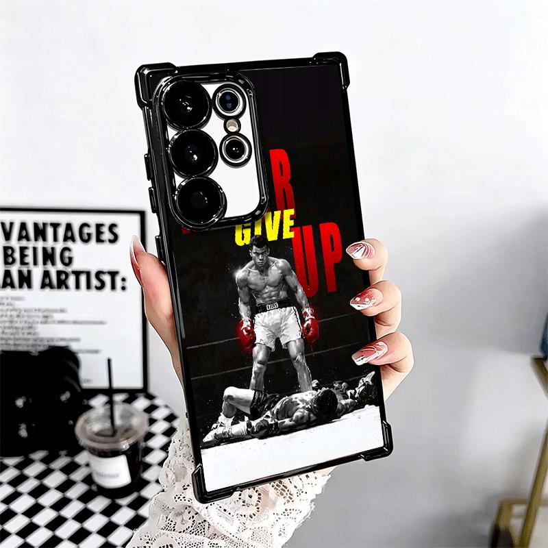 Mike Tyson Boxer Mann Beschichtung Handyhülle Für Samsung Galaxy S24 S25 FE S26 Edge S23 Ultra S22 S21 Plus S20 Anti-Fall Airbag Hülle