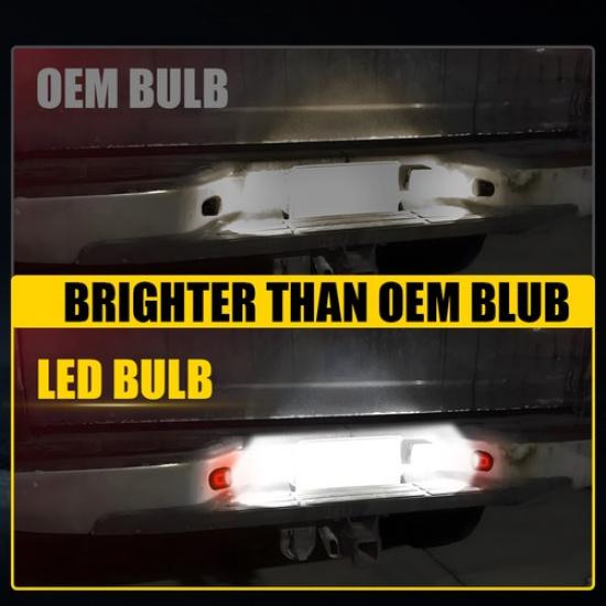 2PCS LED License Plate Light For 88-00 Chevy Silverado Tahoe S10 88-00 GMC Yukon